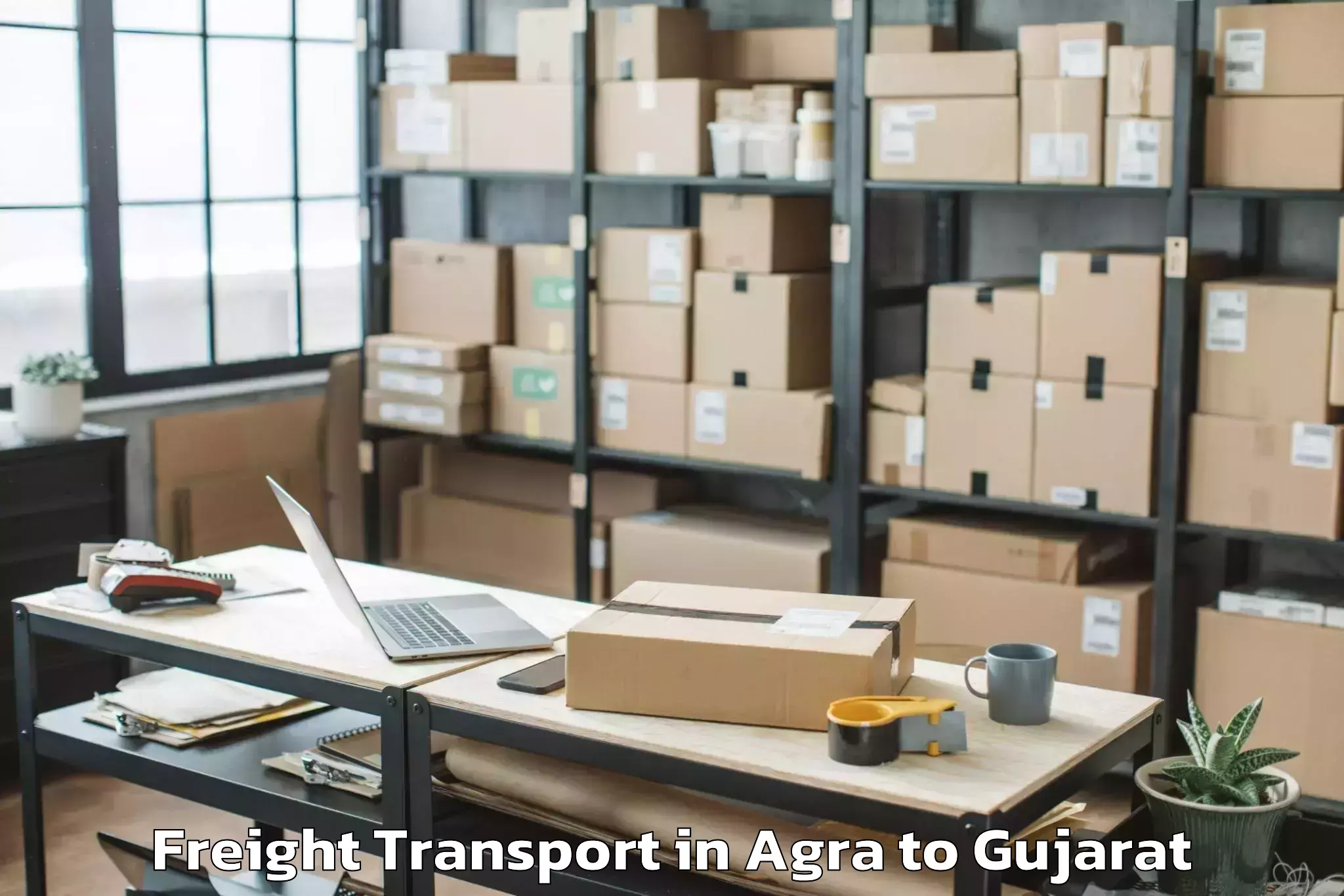 Comprehensive Agra to Abhilashi University Rajkot Freight Transport